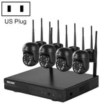 نظام أمان NVR لاسلكي ESCAM WNK614 بدقة 3.0 مليون بكسل مع 8 قنوات لاسلكية + 4 كاميرات IPC، قابس أسترالي، WNK614
