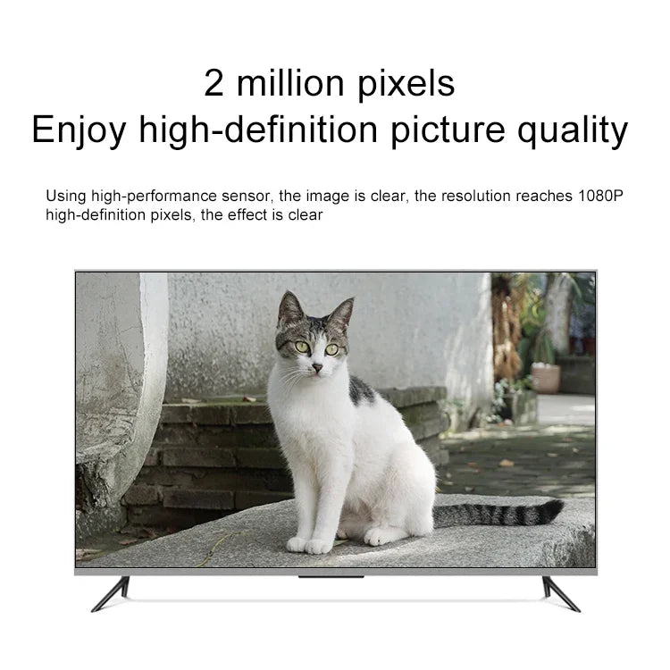 كاميرا IP لاسلكية Q4 بدقة 2.0 مليون بكسل 1080P HD، تدعم كشف الحركة والصوت ثنائي الاتجاه والرؤية الليلية بالأشعة تحت الحمراء وبطاقة TF، قابس الولايات المتحدة، Q4