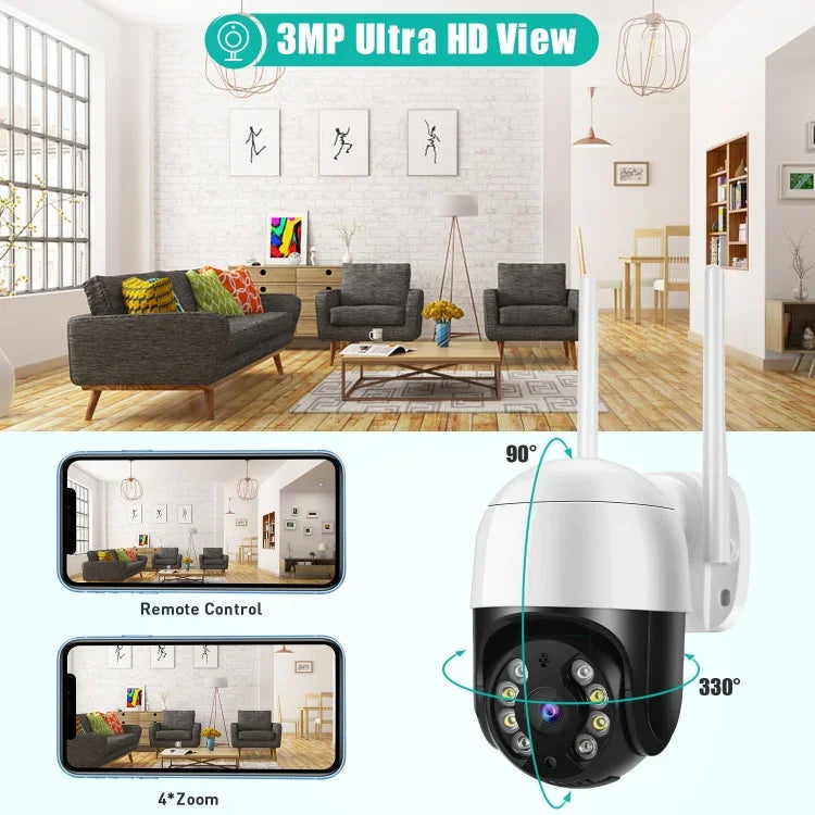 كاميرا IP WiFi QX29 بدقة 3.0 ميجابكسل HD، تدعم الرؤية الليلية وكشف الحركة والصوت ثنائي الاتجاه وبطاقة TF، بمقبس أسترالي، QX29