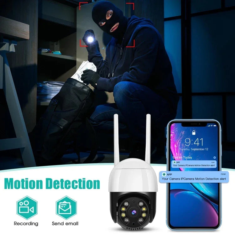 كاميرا IP WiFi QX29 بدقة 3.0 ميجابكسل HD، تدعم الرؤية الليلية وكشف الحركة والصوت ثنائي الاتجاه وبطاقة TF، بمقبس أسترالي، QX29