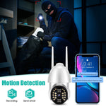 كاميرا واي فاي بانورامية PTZ بدقة 1080P QX33 تدور 360 درجة، تدعم الرؤية الملونة ليلاً ونهاراً، اتصال صوتي ثنائي الاتجاه، إنذار كشف حركة، تشغيل فيديو، بطاقة TF بسعة 64 جيجابايت، قابس أسترالي، QX33