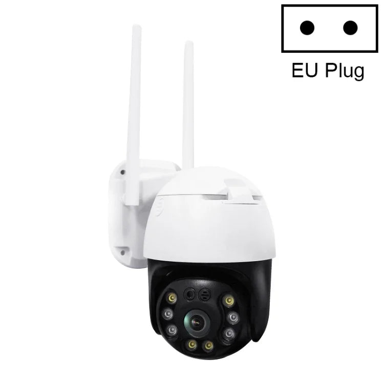 كاميرا QX36 1080P 3.0MP عدسة 3.6 مم IP65 مقاومة للماء PTZ دوارة 360 درجة واي فاي، تدعم ألوان كاملة نهاراً وليلًا، صوت ثنائي الاتجاه، كشف حركة بشري، تشغيل فيديو، بطاقة TF بسعة 128 جيجابايت، قابس أسترالي، QX36