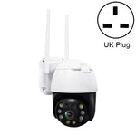 كاميرا QX36 1080P 3.0MP عدسة 3.6 مم IP65 مقاومة للماء PTZ دوارة 360 درجة واي فاي، تدعم ألوان كاملة نهاراً وليلًا، صوت ثنائي الاتجاه، كشف حركة بشري، تشغيل فيديو، بطاقة TF بسعة 128 جيجابايت، قابس أسترالي، QX36