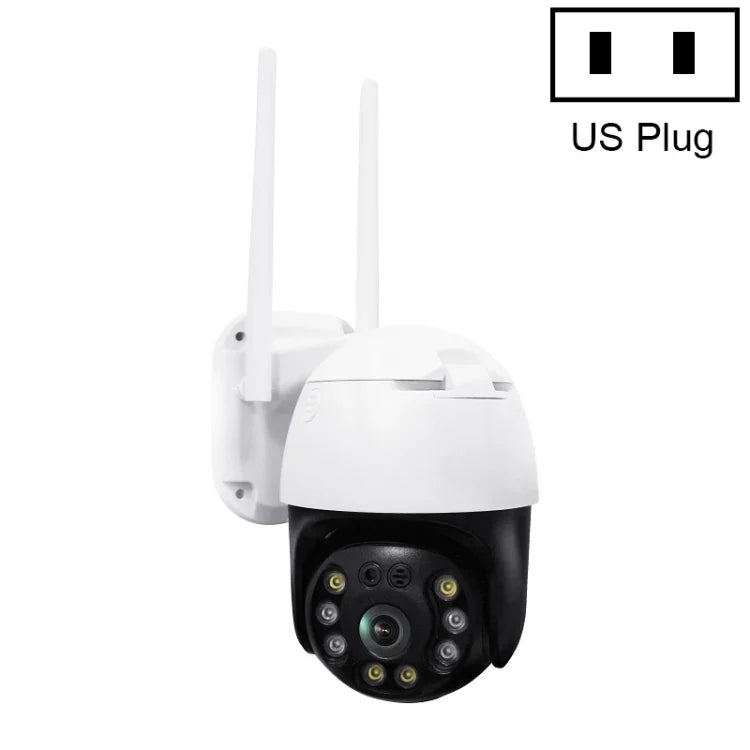 كاميرا QX36 1080P 3.0MP عدسة 3.6 مم IP65 مقاومة للماء PTZ دوارة 360 درجة واي فاي، تدعم ألوان كاملة نهاراً وليلًا، صوت ثنائي الاتجاه، كشف حركة بشري، تشغيل فيديو، بطاقة TF بسعة 128 جيجابايت، قابس أسترالي، QX36