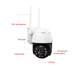 كاميرا QX36 1080P 3.0MP عدسة 3.6 مم IP65 مقاومة للماء PTZ دوارة 360 درجة واي فاي، تدعم ألوان كاملة نهاراً وليلًا، صوت ثنائي الاتجاه، كشف حركة بشري، تشغيل فيديو، بطاقة TF بسعة 128 جيجابايت، قابس أسترالي، QX36