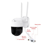 كاميرا QX36 1080P 3.0MP عدسة 3.6 مم IP65 مقاومة للماء PTZ دوارة 360 درجة واي فاي، تدعم ألوان كاملة نهاراً وليلًا، صوت ثنائي الاتجاه، كشف حركة بشري، تشغيل فيديو، بطاقة TF بسعة 128 جيجابايت، قابس أسترالي، QX36