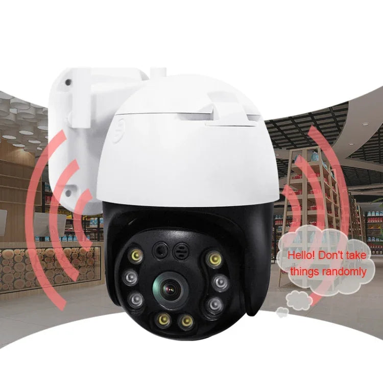 كاميرا QX36 1080P 3.0MP عدسة 3.6 مم IP65 مقاومة للماء PTZ دوارة 360 درجة واي فاي، تدعم ألوان كاملة نهاراً وليلًا، صوت ثنائي الاتجاه، كشف حركة بشري، تشغيل فيديو، بطاقة TF بسعة 128 جيجابايت، قابس أسترالي، QX36