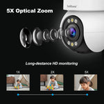 نظام كاميرا أمان منزلية لاسلكية SriHome SH046 بدقة 4.0 مليون بكسل FHD واستهلاك منخفض للطاقة، SH046