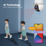 نظام كاميرا أمان منزلية لاسلكية SriHome SH046 بدقة 4.0 مليون بكسل FHD واستهلاك منخفض للطاقة، SH046