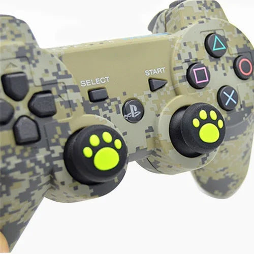 4 قطع غطاء حماية سيليكون لطيف على شكل مخلب قطة لأذرع التحكم PS4 / PS3 / PS2 / XBOX360 / XBOXONE / WIIU