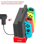 قاعدة شحن وحامل يد تحكم لعبة iPega PG-9186 مع مؤشر لجهاز Nintendo Switch Joy-Con، PG-9186