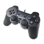مقبض تحكم ألعاب سلكي مزدوج الاهتزاز لجهاز PS2