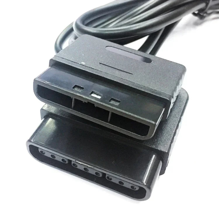 5 قطع خط تمديد لجهاز تحكم وحدة ألعاب لـ PS / PS2، الطول: 1.8 م، لـ PS / PS2