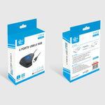 محول محور 4 في 1 KJH P5-015 USB 3.0 مع ضوء أزرق، موسع، موزع، شاحن، موصل، موزع لجهاز PS5 / Xbox Series X، KJH P5-015