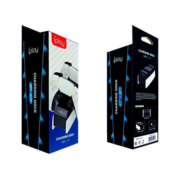شاحن مزدوج لمقعد وحدة تحكم الألعاب iPlay HBP-245 لجهاز PS5، HBP-245