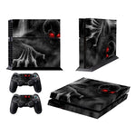 ملصق فيلم حماية ملون بنمط شيطان داكن لجهاز سوني PS4، نمط شيطان داكن