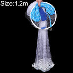 American Easy Throw Cast Net Fishing Mesh Fishing Tackle, 1.2m Tire Cords, 1.2m Monofilament, 1.5m Tire Cords, 1.5m Monofilament