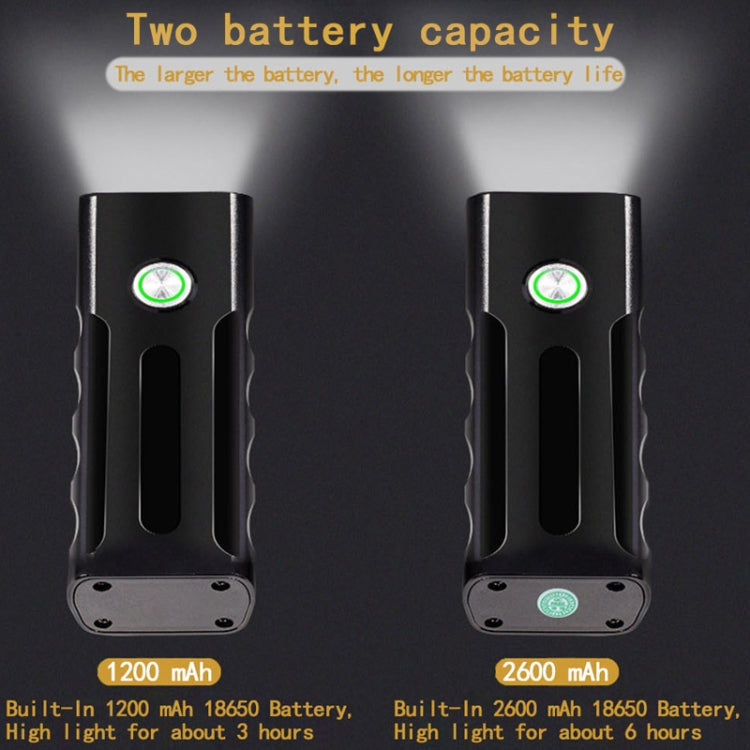 ضوء أمامي للدراجة قابلة للشحن عبر USB BX2، مصباح LED على المقود (3 ساعات، مصابيح L2)، 3 ساعات، مصابيح L2