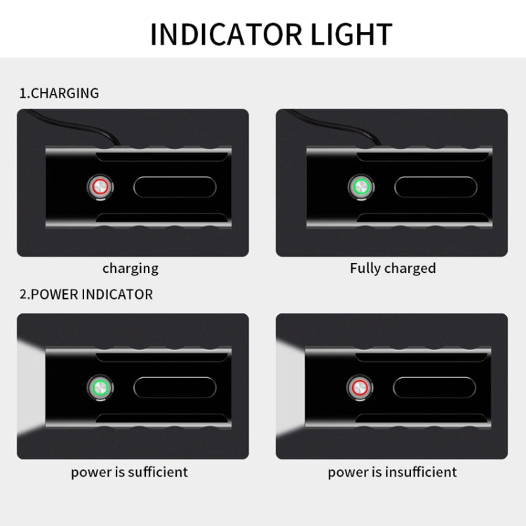 ضوء أمامي للدراجة قابلة للشحن عبر USB BX2، مصباح LED على المقود (3 ساعات، مصابيح L2)، 3 ساعات، مصابيح L2