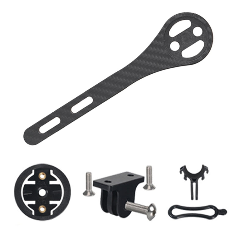حامل عداد دراجة طريق كامل من ألياف الكربون لسلسلة Garmin (مطفي)، لسلسلة Bryton (مطفي)، لسلسلة CATEYE (مطفي)، لسلسلة Garmin (مطفي)