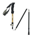 Outdoor Mountaineering Portable Foldable Ultra light Aluminium Alloy Alpenstocks Trekking Poles, Length : 35-125CM, Length : 35-125CM (Gold), Length : 35-125CM (Blue), Length : 35-125CM (Red)