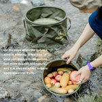 دلو تخزين مياه قابل للطي بسعة 20 لتر من PVC للتخييم في الهواء الطلق Naturehike NH20SJ040، 20 لتر