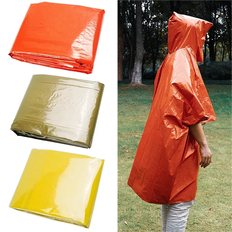 AOTU AT9052 Outdoor Camping Long First Aid Raincoat