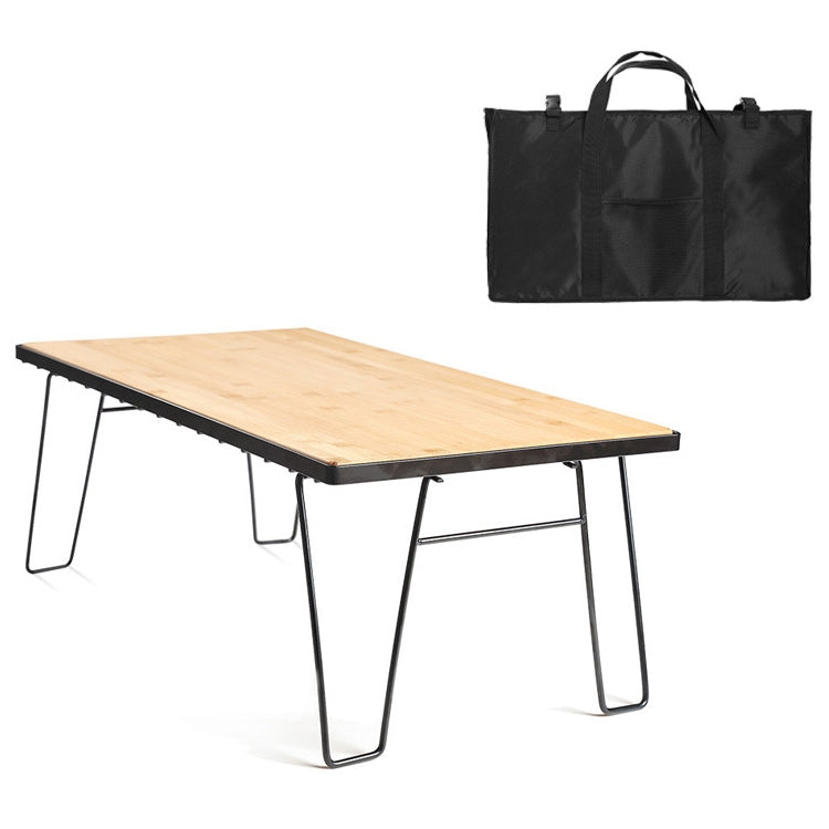AOTU YT1001 Outdoor Folding Mesh Bamboo Desk with Storage Bag, 1 Net Table + 1 Bamboo Board + 1 Storage Bag