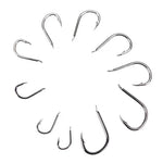 ISE 500 PCS Mixed Size Fish Barbed Hook Fishing Hooks, 6-15 #