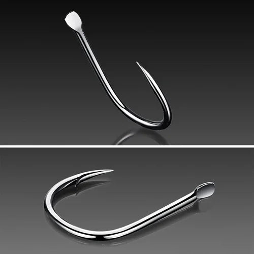 ISE 500 PCS Mixed Size Fish Barbed Hook Fishing Hooks, 6-15 #