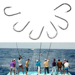 ISE 500 PCS Mixed Size Fish Barbed Hook Fishing Hooks, 6-15 #