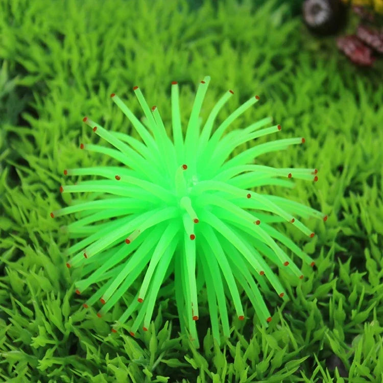 Aquarium Articles Decoration TPR Simulation Sea Urchin Ball Coral with Point, Size: M, Diameter: 10cm, 10cm