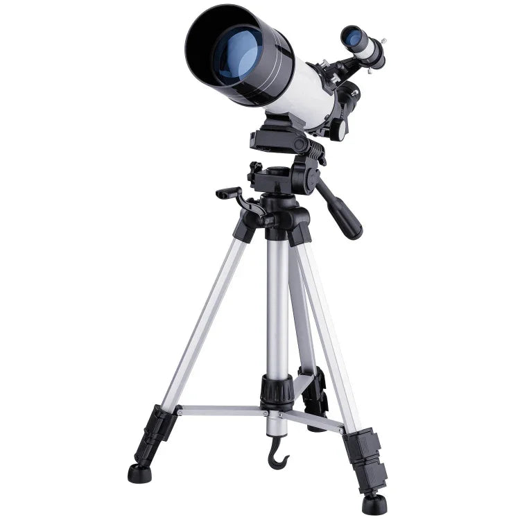 تلسكوب فلكي عالي الدقة WR852-3 16x/66x70 مع حامل ثلاثي القوائم ومشبك تثبيت الهاتف وفلتر القمر، 66x70 أبيض + فلتر القمر، 66x70 أزرق + فلتر القمر