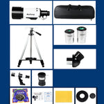 تلسكوب فلكي عالي الدقة Maifeng40070 233x70 مع حامل ثلاثي القوائم، 233x70