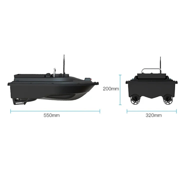 قارب صيد طُعم عن بُعد D16B بمحركين ونظام GPS، قابس الاتحاد الأوروبي، D16B GPS (قابس الاتحاد الأوروبي)، D16B GPS (قابس الولايات المتحدة)