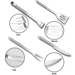 18 in 1 Outdoor Tableware Set Camping Barbecue Tableware Picnic Tool Set, 18 in 1
