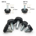 50 قطعة دعامة برغي دعم أثاث قابلة للتعديل، M8x20، M8x20