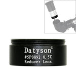 ملحقات تلسكوب فلكي بخيط خشن Datyson 5P0092 عدسة تركيز مخفضة 0.5X بحجم 1.25 بوصة، 5P0092 بخيط خشن