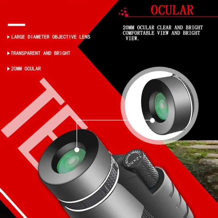 تلسكوب رؤية ليلية أحادي عالي الدقة Moge 12x50، Moge 12x50