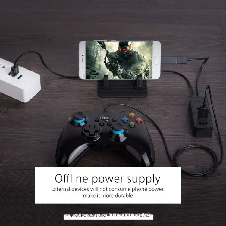 ORICO W5P-U3-30 موزع USB 3.0 مكتبي بأربعة منافذ مع كابل مايكرو USB بطول 30 سم لتزويد الطاقة، W5P-U3-30 أسود