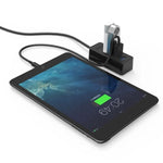 ORICO W5P-U3-30 موزع USB 3.0 مكتبي بأربعة منافذ مع كابل مايكرو USB بطول 30 سم لتزويد الطاقة، W5P-U3-30 أسود