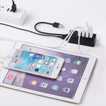 ORICO W5P-U3-30 موزع USB 3.0 مكتبي بأربعة منافذ مع كابل مايكرو USB بطول 30 سم لتزويد الطاقة، W5P-U3-30 أسود