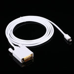 كابل محول Mini DisplayPort ذكر إلى DVI ذكر بطول 1.8م
