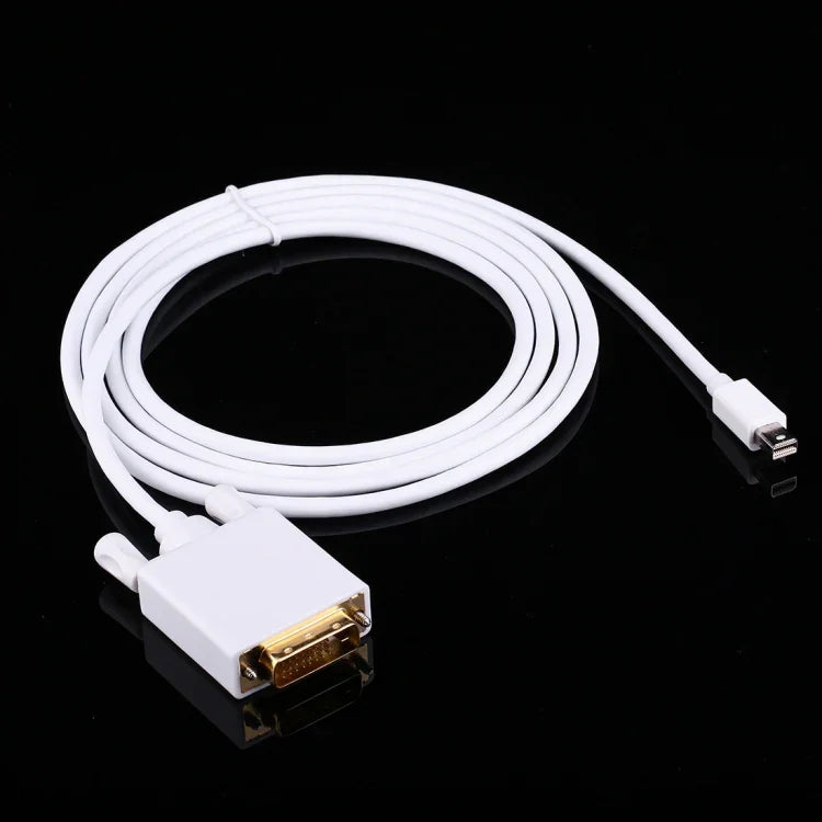 كابل محول Mini DisplayPort ذكر إلى DVI ذكر بطول 1.8م