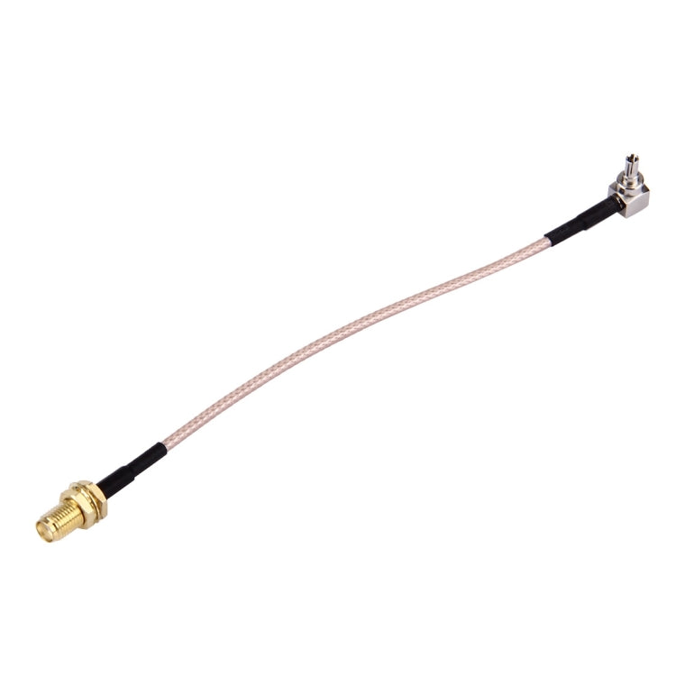 كابل CRC9 ذكر إلى SMA أنثى بطول 15 سم، CRC9 بزاوية 90° إلى SMA (مجدول)