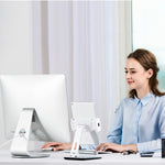 قاعدة من سبائك الألمنيوم لشاشة كمبيوتر iMac AP-5M قابلة للدوران 360 درجة مع حامل دعم الهيكل