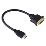 كابل محول HDMI ذكر إلى DVI أنثى 24+1 بطول 30سم