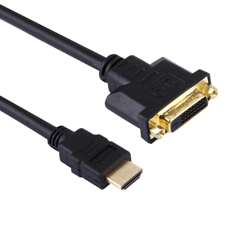 كابل محول HDMI ذكر إلى DVI أنثى 24+1 بطول 30سم