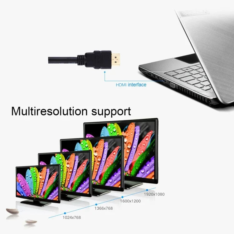 كابل محول HDMI ذكر إلى DVI أنثى 24+1 بطول 30سم