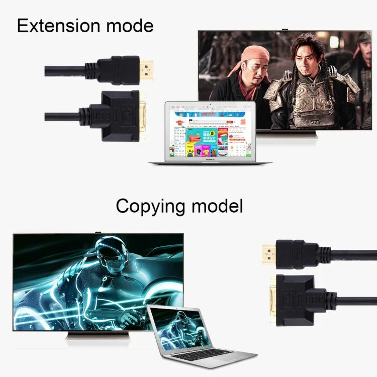 كابل محول HDMI ذكر إلى DVI أنثى 24+1 بطول 30سم